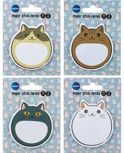 Бумажные стикеры-индексы “Cute Cat” 30лист. 75x81mm