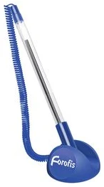 Ball pen w/stand FOROFIS blue ink 1.0mm /OPP bag