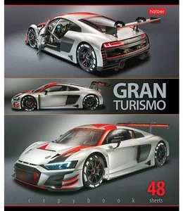 Notebook sguared 48sh. "Sport Cars"