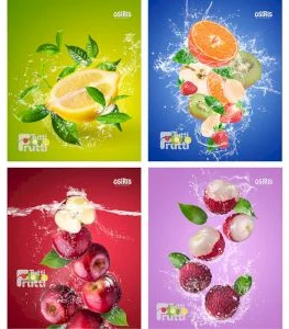 Notebook sguared 48sh. "Tutti Frutti"