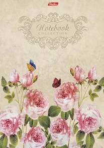 Notebook A5 80sh. hard cover "Rose Garden"