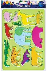 Ruler stencil ANIMALS