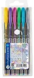 Комплект гелевых ручек METALLIC 6цв. 1.0mm