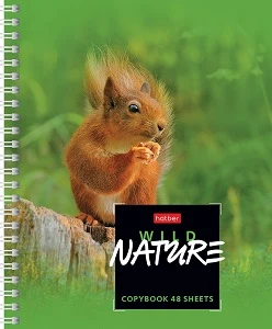 Klade rūtiņu 48lp. ar spirāli "Wild Nature"