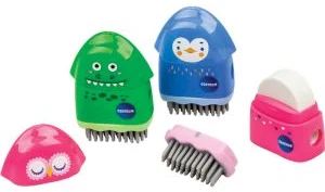 Sharpener plastic with eraser synthetic rubber and dust container