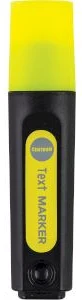 Text marker yellow chisel tip 1-5mm black barrel