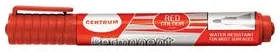 Permanent marker "Centrum" 2-5mm red bullet tip