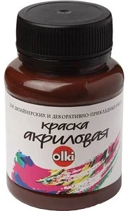 Acrylic paint OLKI 100ml brown
