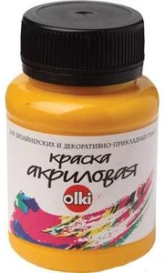 Akrila krāsa OLKI 100ml dzeltena