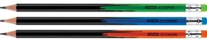 Pencil HB sharpened, with eraser, plastic