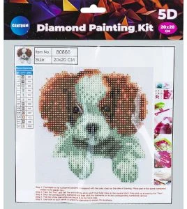 5D Diamond Mosaic KIT "Puppy" 20x20cm