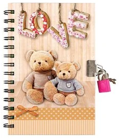Notebook A5 ruled "Bear" 60sh. double spiral