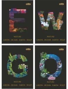 Notebook sguared 96sh. "Nature"