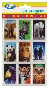 Decoration stickers 3D "Wild Animals"