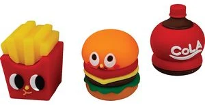 Zīmuļu asināmais plastmasas COLA,FRIES,BURGER