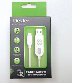 DEXLER Micro USB-kaabel 1M andmete laadimiseks ja edastamiseks unetaimeriga