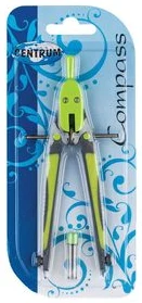 Compass plastic w/mech.pencil w/leads (assorted) /polybag
