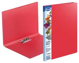 Clip file A4*20mm 0.60mm Clip B FOROFIS A4*1.5cm 0.60mm (sarkana) w/inner pocket (red) PP