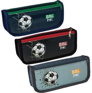 Pouch case "Goal Time" 21x9,5x5cm assorted (polyester)