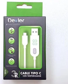 DEXLER USB type-C kabelis 1M datu uzlādēšanai un pārsūtīšanai ar miega taimeri