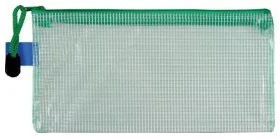 Mape-aploksne ar rāvējslēdzēju 24x12cm 0.25mm assorti