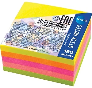 Stick notes mini pad 38x38mm 36sh.x5neon col.