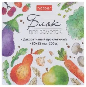 Piezīmju papīru kubs 8.5x8.5cm līmēts "Vitamins"