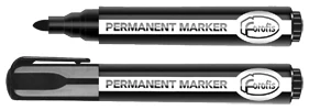 Permanent marker Mego 2-5mm black bullet tip FOROFIS