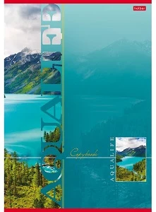 Notebook A4 squared 80sh.laquer "Aqualife"