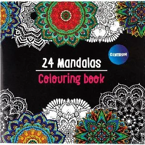 Krāsojamā grāmata "24 Mandalas" 18.5x18.5cm 24lp.