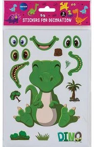 Dekoratīvo uzlīmju komplekts “Make Your Dino”