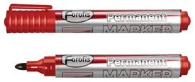 Permanent marker red bullet tip FOROFIS