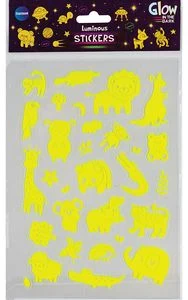 Dekoratīvas, fluorescējošas uzlīmes “Zoo”