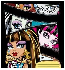 Burtnīca 18lp. līniju "Monster High"