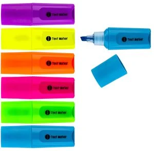 Text marker highlighter (assorted colours) /drum Mini