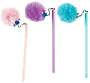 Ball pen "Unicorn Pompon" blue ink 0.7mm (assorted)/display box