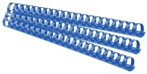 Spirāles plastmasas 20mm 175lp. FOROFIS 100gab. zilas