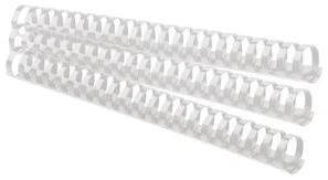 Spirāles plastmasas 25mm 240lp. FOROFIS 50gab. baltas
