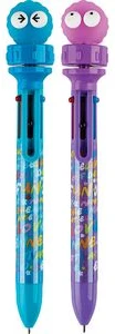 Ball pen retractable 6-colour ink 0.7mm FUNNY EYES