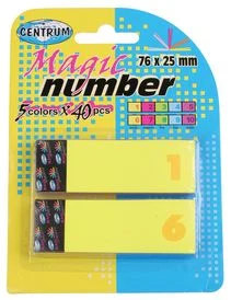 Papīra indeksi MAGIC Number 2gb. 40lp.x5kr.