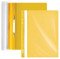 Mape- ātršuvējs ar perforāciju A4 FOROFIS 0.13/0.17mm (dzeltena matēta)
