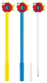 Ball pen "RED FISH"blue ink 0.7mm (assorted)/display box