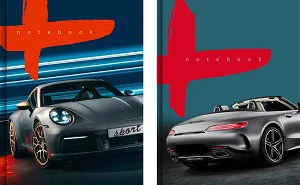 Klade līniju A5 80lp. cietos vākos "Fast auto"