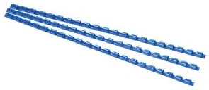 Spirāles plastmasas 8mm 45lp. FOROFIS 100gab. zilas
