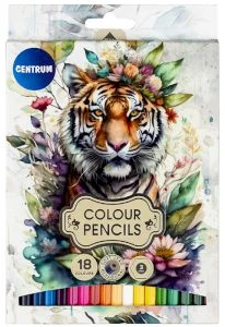 Zīmuļi 18kr. TIGER garie, sešstūraini