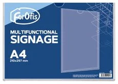 Дисплей горизонтальный А4, прозрачный FOROFIS