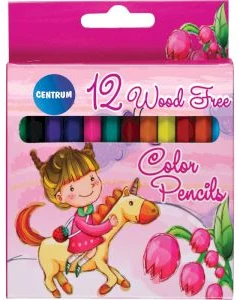 Zīmuļi 12kr. "Unicorn" īsie, no plastikāta