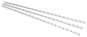 Spirāles plastmasas 6mm 25lp. FOROFIS 100gab. baltas