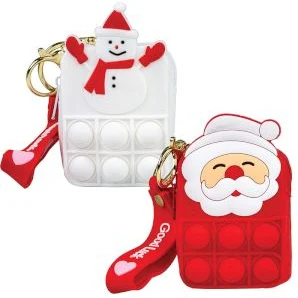 Wallet Bag "CHRISTMAS" Silicone 9.5x5.5x3cm