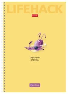 Notebook A4 squared 96sh. spiral bound "LIFEHACK"